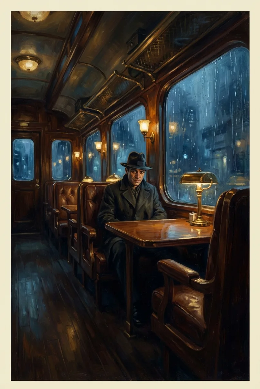 午夜列车的叙事场景海报